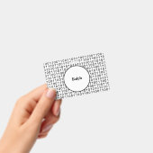 Binaire code computer taal met naam badge (Handheld)