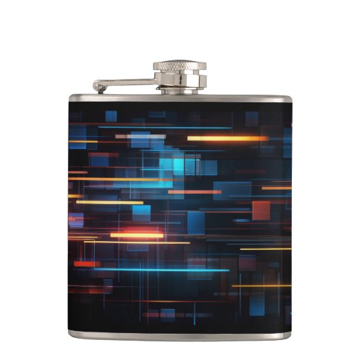 Binaire code fles heupfles (Voorkant)