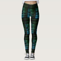 Binaire Code Futuristische Leggings – Tech ontmoet