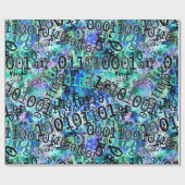 Binaire Code Geek Cadeaupapier (Vlak)