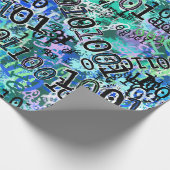 Binaire Code Geek Cadeaupapier (Hoek)