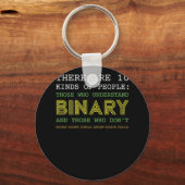 Binaire Code Geek T - shirts van de Computer Nerd Sleutelhanger (Voorkant)