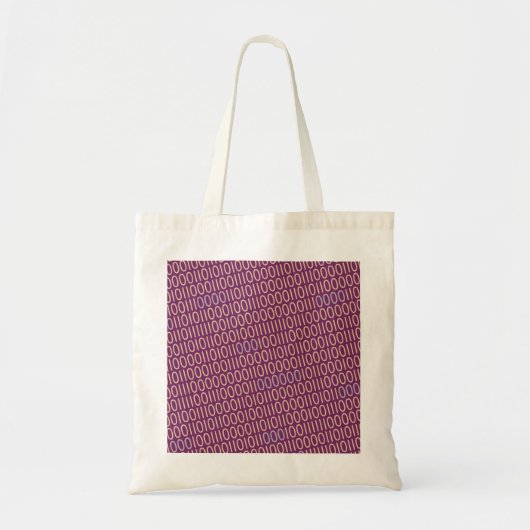 BINAIRE CODE grijs blauw Tote Bag (Voorkant)