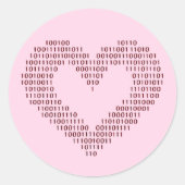 Binaire Code Hart Sticker Set (Voorkant)