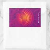 Binaire Code Hi-Tech Abstract Ontwerp Dank u Rechthoekige Sticker (Tas)