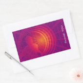 Binaire Code Hi-Tech Abstract Ontwerp Dank u Rechthoekige Sticker (Envelop)