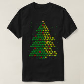 Binaire code Kerstboom Computer Programmeur en T-shirt (Design voorkant)