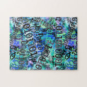 Binaire code legpuzzel (Horizontaal)