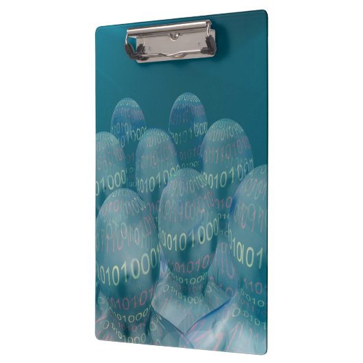 binaire code , man en digitale communicatie . klembord (Links)