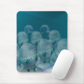 binaire code , man en digitale communicatie . muismat (Met muis)