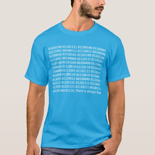 Binaire code met boodschap GEEK T-shirt (Voorkant)