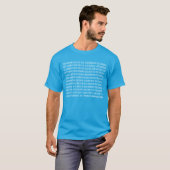Binaire code met boodschap GEEK T-shirt (Voorkant volledig)