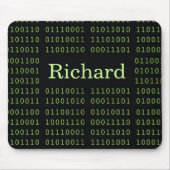 Binaire Code met de Computer van de Naam Muismat (Voorkant)