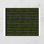 binaire code.png briefkaart (Voorkant)