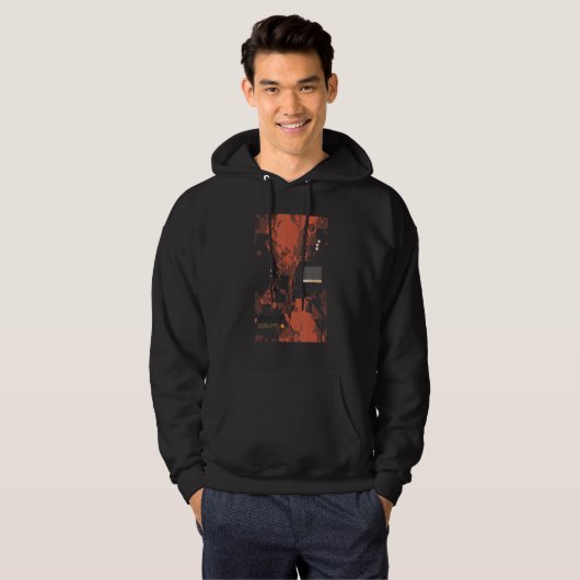 Binaire Code Retro Computer Geek Programmer Nerd Hoodie (Voorkant volledig)