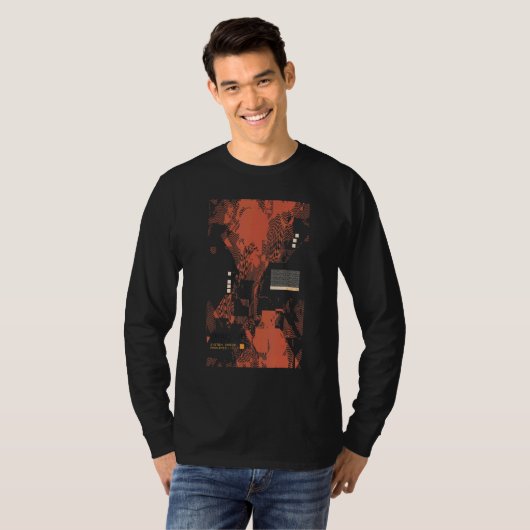 Binaire Code Retro Computer Geek Programmer Nerd T-shirt (Voorkant volledig)