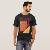 Binaire Code Retro Computer Glitch Geek Programmer T-shirt (Voorkant volledig)