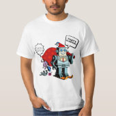 Binaire Code Sinterklaas Robot, dat is hilarisch T-shirt (Voorkant)