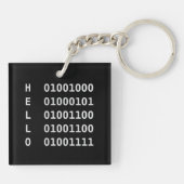 Binaire code sleutelhanger (Achterkant)