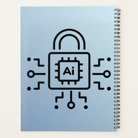 Binaire code Spiraal Planner - Modern ontwerp (Achterkant)