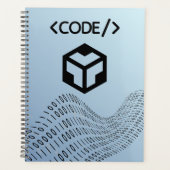 Binaire code Spiraal Planner - Modern ontwerp (Voorkant)