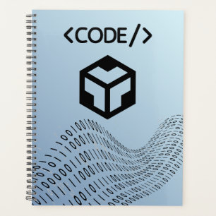Binaire code Spiraal Planner - Modern ontwerp