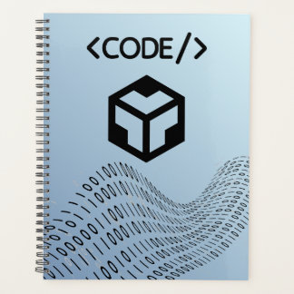 Binaire code Spiraal Planner - Modern ontwerp