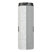 Binaire Code Thermische Tumbler – Modern Tech Desi Thermosbeker (Achterkant)