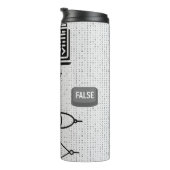 Binaire Code Thermische Tumbler – Modern Tech Desi Thermosbeker (Geroteerd rechts)