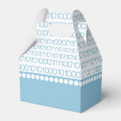 Binaire Code van Blue Geek Chic Favor Boxen Bedankdoosjes (Achterkant)
