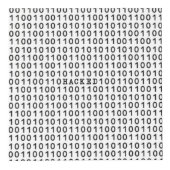 Binaire Code van de HACKED Computer Aangepast Twee Kubus (Voorkant)