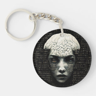binaire code van het matrixMan Sleutelhanger
