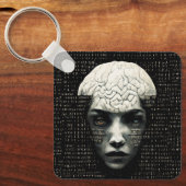 binaire code van het matrixMan Sleutelhanger (Voorkant)