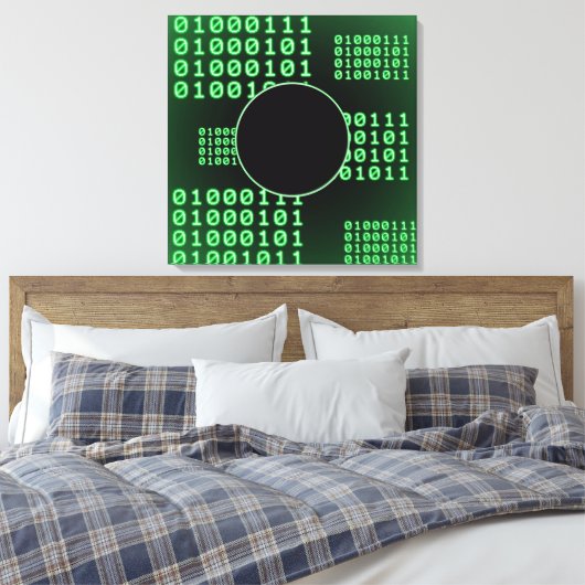 Binaire code voor GEEK Canvas Afdruk (Insitu (Slaapkamer))