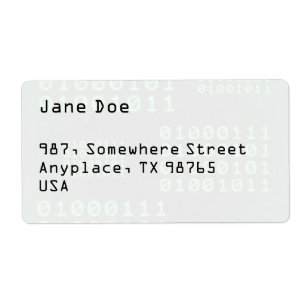 Binaire code voor GEEK Etiket