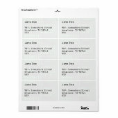 Binaire code voor GEEK Etiket (Full Sheet)