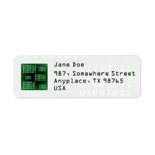 Binaire code voor GEEK Etiket