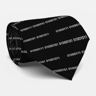 Binaire Code voor Geek Funny Nerd Necktie Stropdas