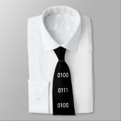Binaire code voor Geek Funny Nerd stropdas (Gebonden)