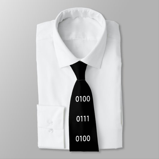 Binaire code voor Geek Funny Nerd stropdas (Gebonden)