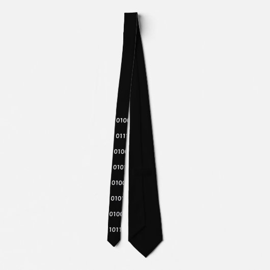 Binaire code voor Geek Funny Nerd stropdas (Achterkant)