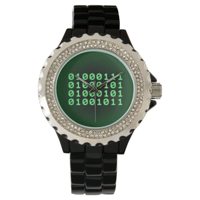 Binaire code voor GEEK Horloge (Voorkant)