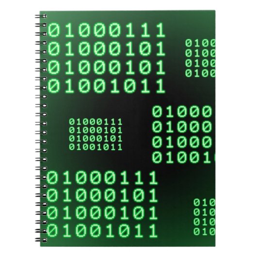 Binaire code voor GEEK Notitieboek (Voorkant)