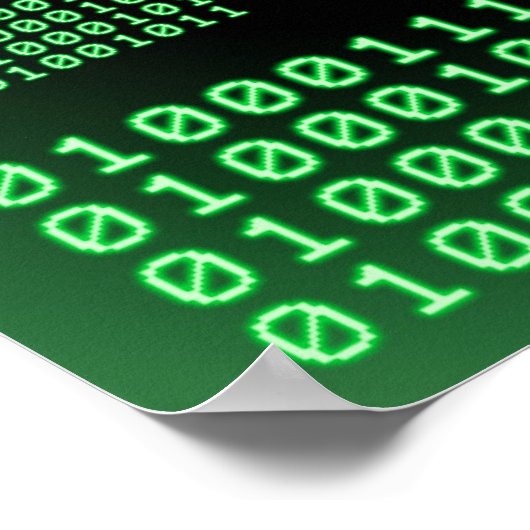 Binaire code voor GEEK Poster (Hoek)