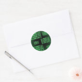 Binaire code voor GEEK Ronde Sticker (Envelop)