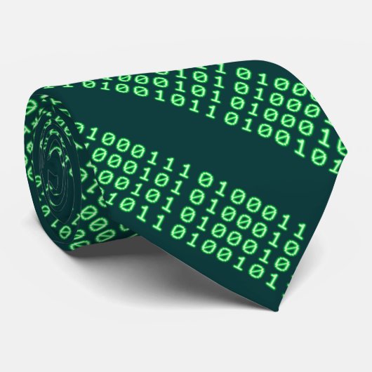 Binaire code voor GEEK Stropdas (Opgerold)