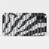 Binaire code zwart-wit Zebra Case-Mate iPhone Case (Achterkant (horizontaal))