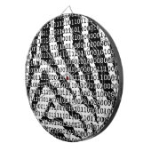 Binaire code zwart-wit Zebra Dartbord (Voorkant Rechts)