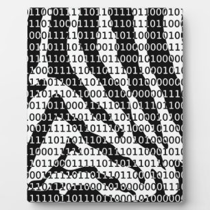 Binaire code zwart-wit Zebra Fotoplaat