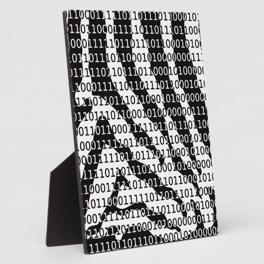 Binaire code zwart-wit Zebra Fotoplaat (Zijkant)